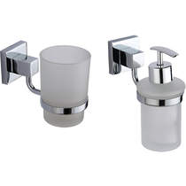 Kartell Pure Bathroom Accessories Pack 8 (Chrome).