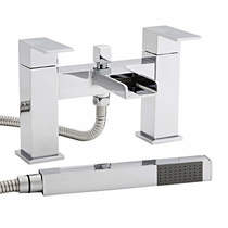 Kartell phase waterfall bath shower mixer tap with kit (chrome).