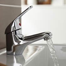 Kartell G4K Basin Mixer Tap With Click Clack Waste (Chrome).