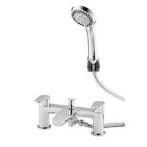Kartell Mirage Bath Shower Mixer Tap With Kit (Chrome).
