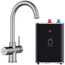 Kedl Tundra Classic 3 In 1 Boiling Water Kitchen Tap (Brushed Nickel, 2.4L).