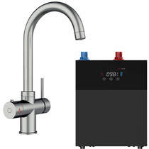 Kedl Tundra Digital 3 In 1 Boiling Water Kitchen Tap (Brushed Nickel, 4.0L).