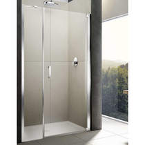 Lakes Italia Diletto Pivot Shower Door & In-Line Panel (1000x2000mm, RH).
