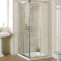 Lakes Classic 750mm Square Shower Enclosure & Tray (Silver).