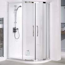 Lakes classic right hand 1200x900 offset quadrant shower enclosure & tray.