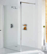 Lakes Classic 700x1900 Glass Shower Screen (Silver, 6mm Glass).