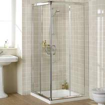 Lakes Classic 800mm Square Shower Enclosure & Tray (Silver).