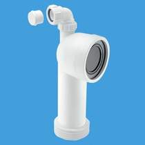 McAlpine Plumbing WC 4"/110mm 90 Degree Toilet Pan Adjustable Connector.