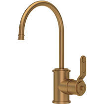 Perrin & Rowe Armstrong Mini Cold Water Filtered Kitchen Tap (Aged Brass).