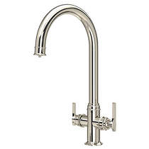 Perrin & Rowe Southbank 3-in-1 Instant Hot Water Kitchen Tap (Nickel).