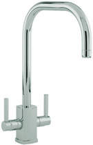 Perrin & Rowe Rubiq Kitchen Mixer Tap With U Spout (Pewter).