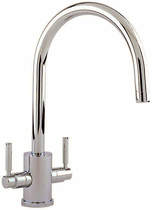Perrin & Rowe Orbiq Kitchen Mixer Tap With C Spout (Polished Nickel).