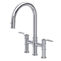Perrin & Rowe Armstrong Kitchen Tap With Lever Handles & Rinser (Chrome).