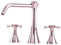 Perrin & Rowe Oasis 3 Hole Kitchen Tap (Polished Nickel).