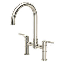 Perrin & Rowe Armstrong Kitchen Tap With Lever Handles (Nickel).