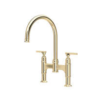 Perrin & Rowe Southbank Kitchen Tap With Lever Handles (Gold).