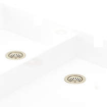 Perrin & Rowe Wastes Double Bowl Sink Waste (Nickel, No Overflow).