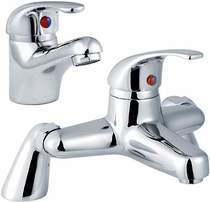 Nuie Eon Eon Basin & Bath Filler Tap Set (Chrome).