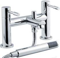 Crown series 2 bath shower mixer tap with shower kit (chrome).