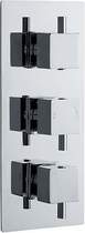 Nuie Showers Triple Concealed Thermostatic Shower Valve (Chrome).