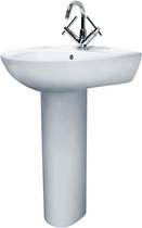 Crown Ceramics Melbourne 550mm Basin & Pedestal (1 Tap Hole).