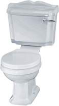 Crown Ceramics Legend Traditional Toilet With Cistern & Standard Seat.