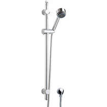 Nuie Showers Modern Slide Rail Kit With Shower Handset & Hose (Chrome).