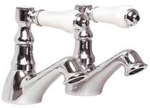 Ultra bloomsbury basin taps (pair, chrome)