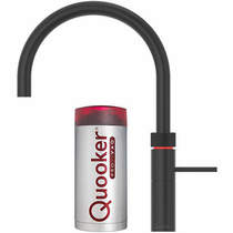 Quooker Fusion Round Boiling Water Kitchen Tap. COMBI (Black).