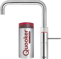 Quooker Fusion Square Boiling Water Kitchen Tap. COMBI (Brushed Chrome).