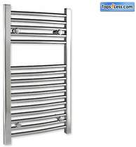 Reina Radiators Diva Flat Towel Radiator (Chrome). 800x400mm.