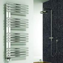 Reina Radiators Adora Towel Radiator (Stainless Steel). 800x500mm.