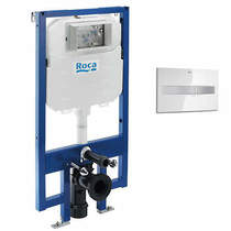 Roca Frames In-Wall DUPLO Compact Tank & PL2 Dual Flush Panel (Combi).