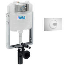 Roca Frames In-Wall WC Compact Tank & PL4 Dual Flush Panel (Combi).