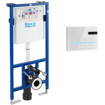 Roca Frames PRO WC Frame, Dual Cistern & EP2 Electronic Panel (White).