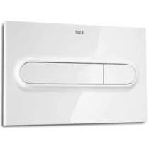 Roca Panels PL1 Dual Flush Operating Panel For Cisterns (White).