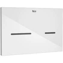 Roca Panels EP3 (DUPLO ONE) - Dual Flush Plate With Sensor (Touchless, White Glass)
