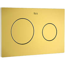 Roca Panels PL10 (DUPLO ONE) - Dual Flush Plate (Brushed Brass)