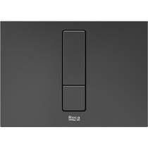 Roca Panels PS4 (DUPLO S) - Dual Flush Plate (Brushed Titanium Black)