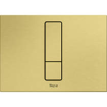 Roca Panels PS4 (DUPLO S) - Dual Flush Plate (Brushed Brass)
