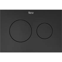 Roca Panels PS3 (DUPLO S) - Dual Flush Plate (Brushed Titanium Black)