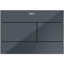 Roca Panels PS2 (DUPLO S) - Dual Flush Plate (Anthracite Glass)