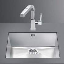 Smeg Sinks Quadra Undermount Kitchen Sink 400x500mm (S Steel).