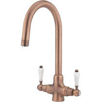 Tre Mercati Kitchen Little Venice Kitchen Tap With Swivel Spout (Copper).