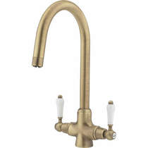 Tre Mercati Kitchen Little Venice Kitchen Tap With Swivel Spout (Brass).