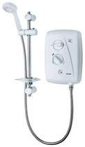 Triton showers t80z fast fit electric shower, 10.5kw (white & chrome).