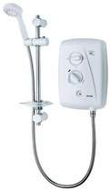 Triton Showers T80Z Fast Fit Electric Shower, 7.5kW (White & Chrome).