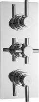 Hudson Reed Tec Triple Concealed Thermostatic Shower Valve With Diverter.