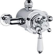 Nuie Traditional Dual exposed thermostatic shower valve.