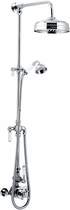 Hudson Reed Traditional Twin Thermostatic Shower Valve & Rigid Riser Kit.